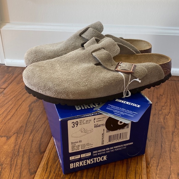 Birkenstock Shoes - NWT Birkenstock Boston taupe suede sz 39 (US 8-8.5) FREE SHIP!!